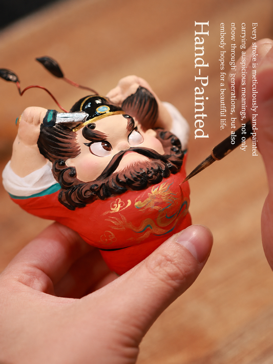 Zhong Kui Guardian Clay Figurine main image 1