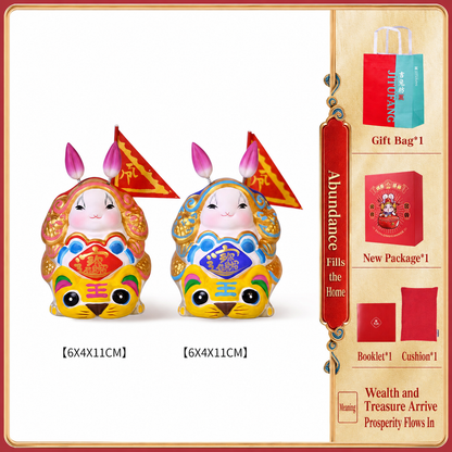 Great Auspicious Tu'er Ye Rabbit Lord Figurines