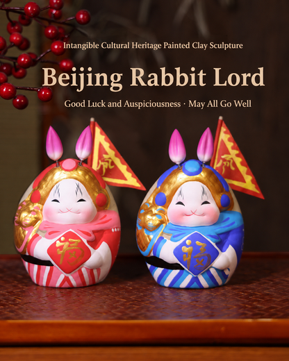 Great Auspicious Tu'er Ye Rabbit Lord Figurines