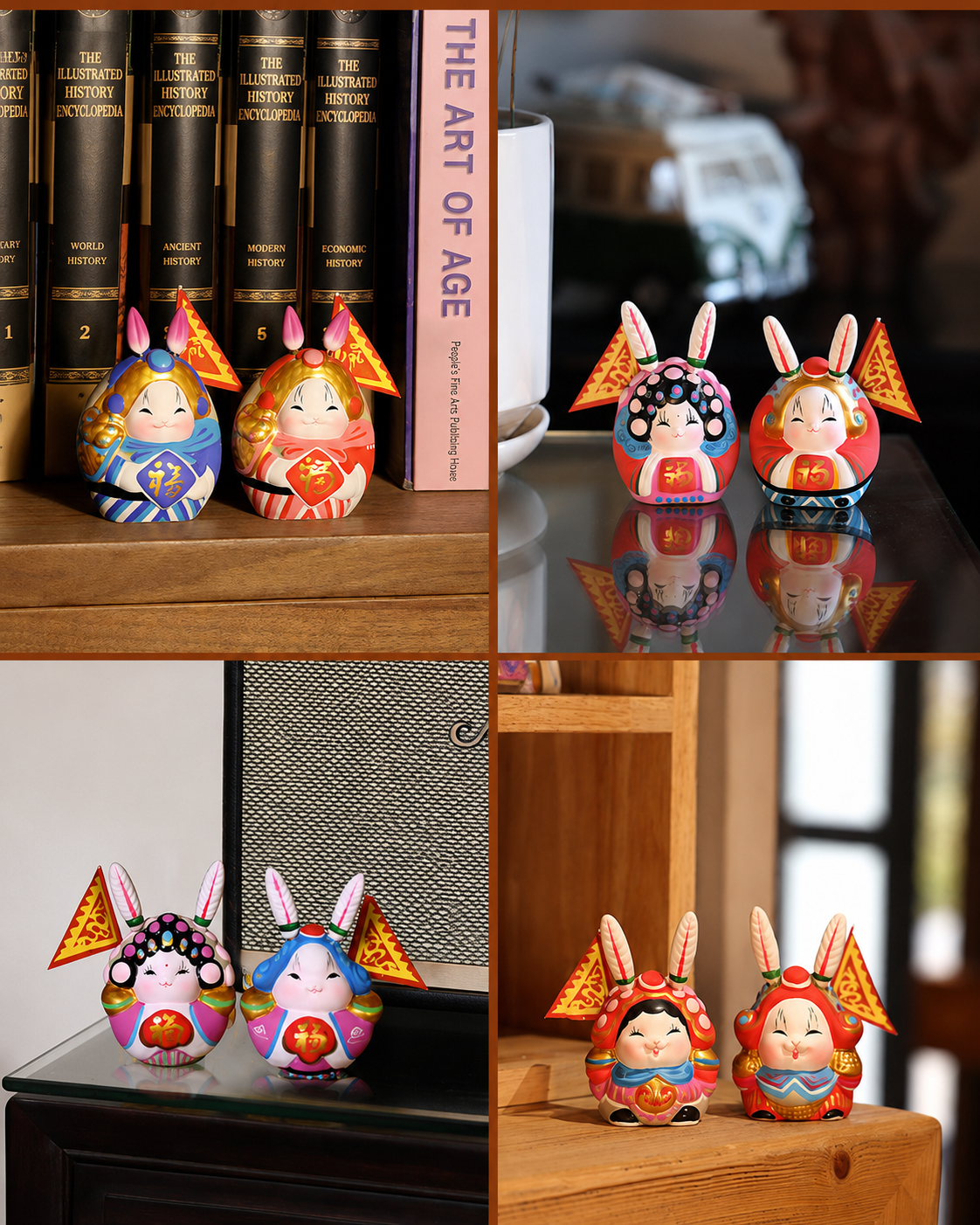 Great Auspicious Tu'er Ye Rabbit Lord Figurines