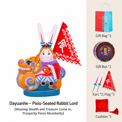 Dayuanhe Tu'er Ye Rabbit Lord Figurines
