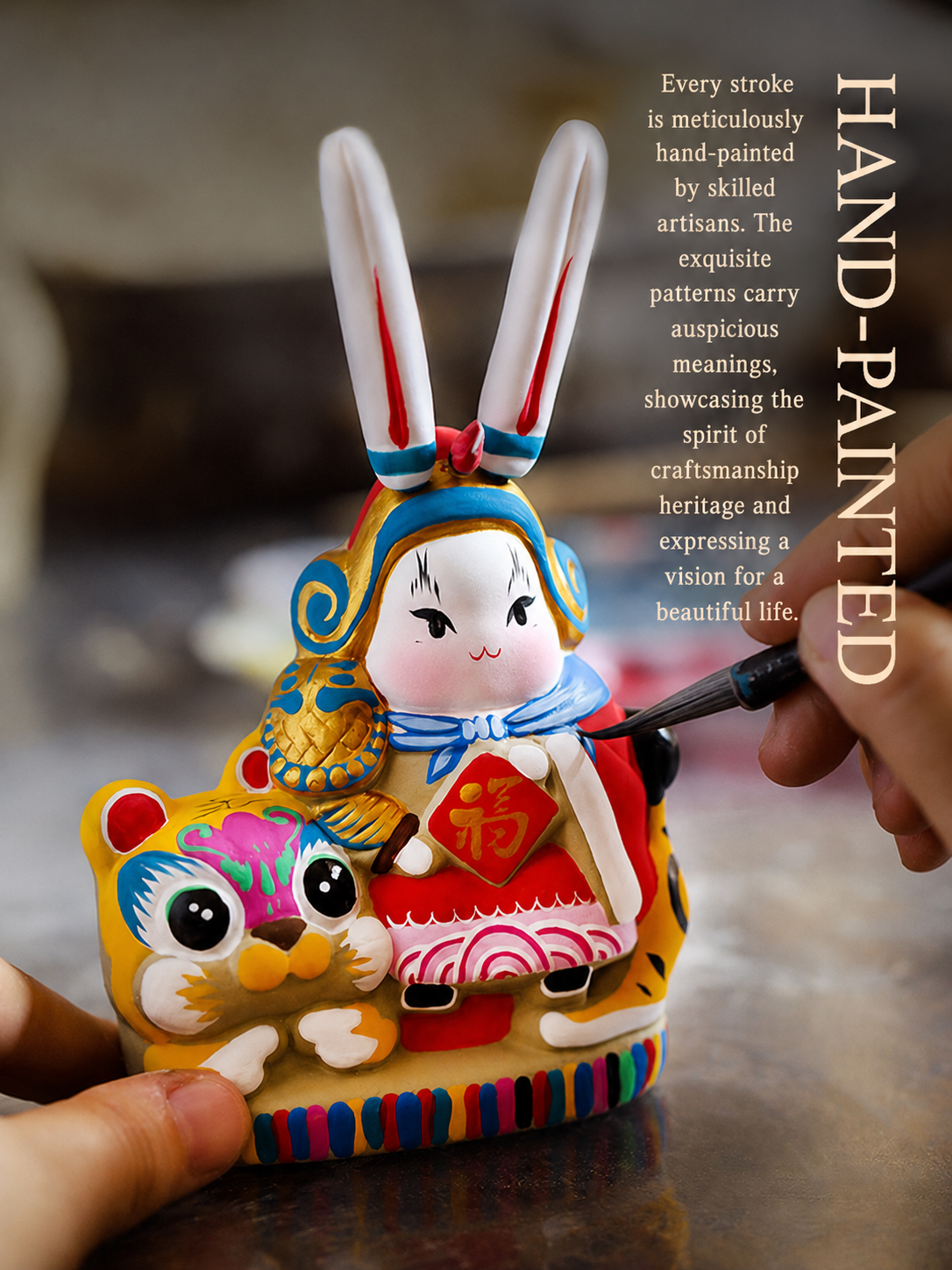 Dayuanhe Tu'er Ye Rabbit Lord Figurines