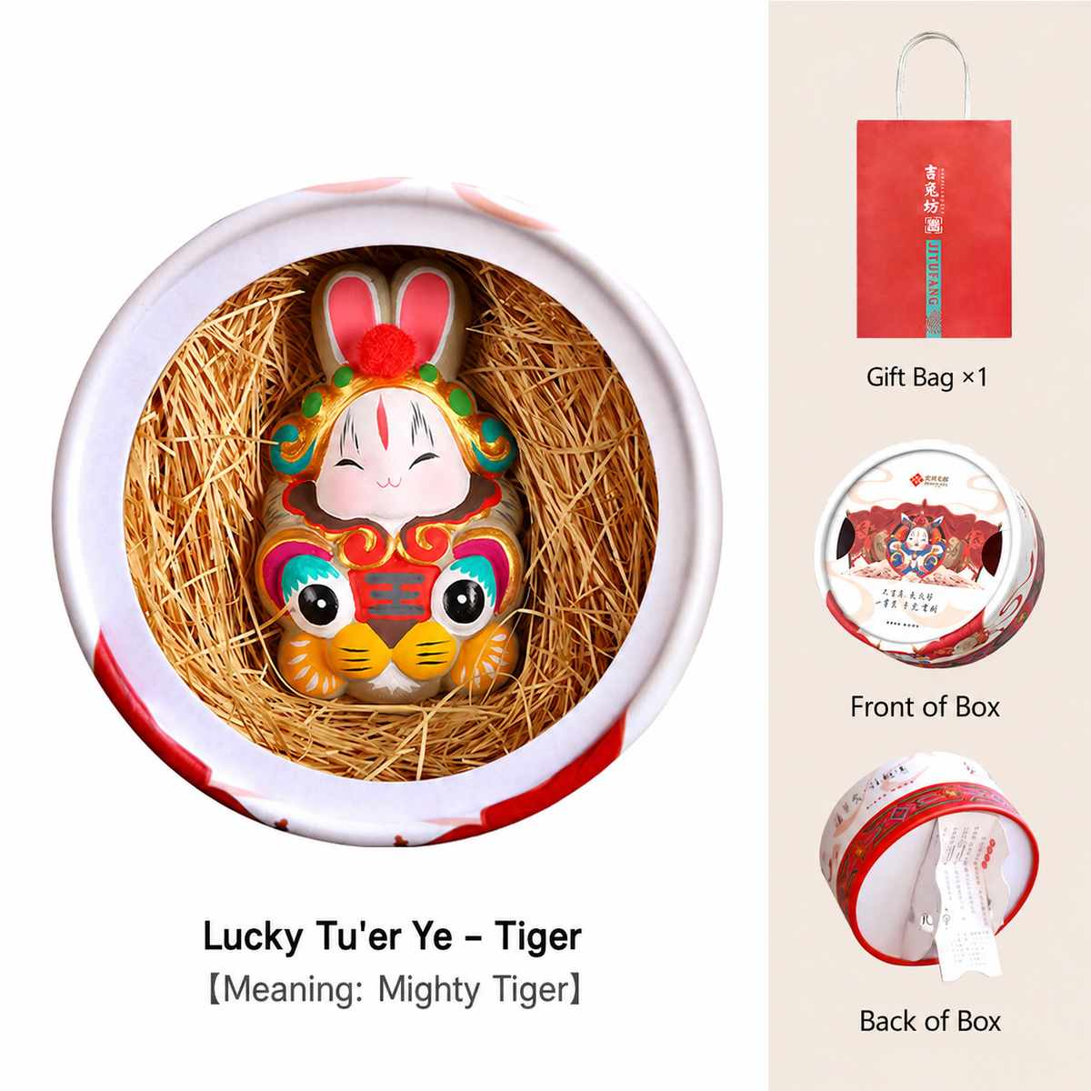 Lucky Tu'er Ye Zodiac Rabbit Lord Figurines