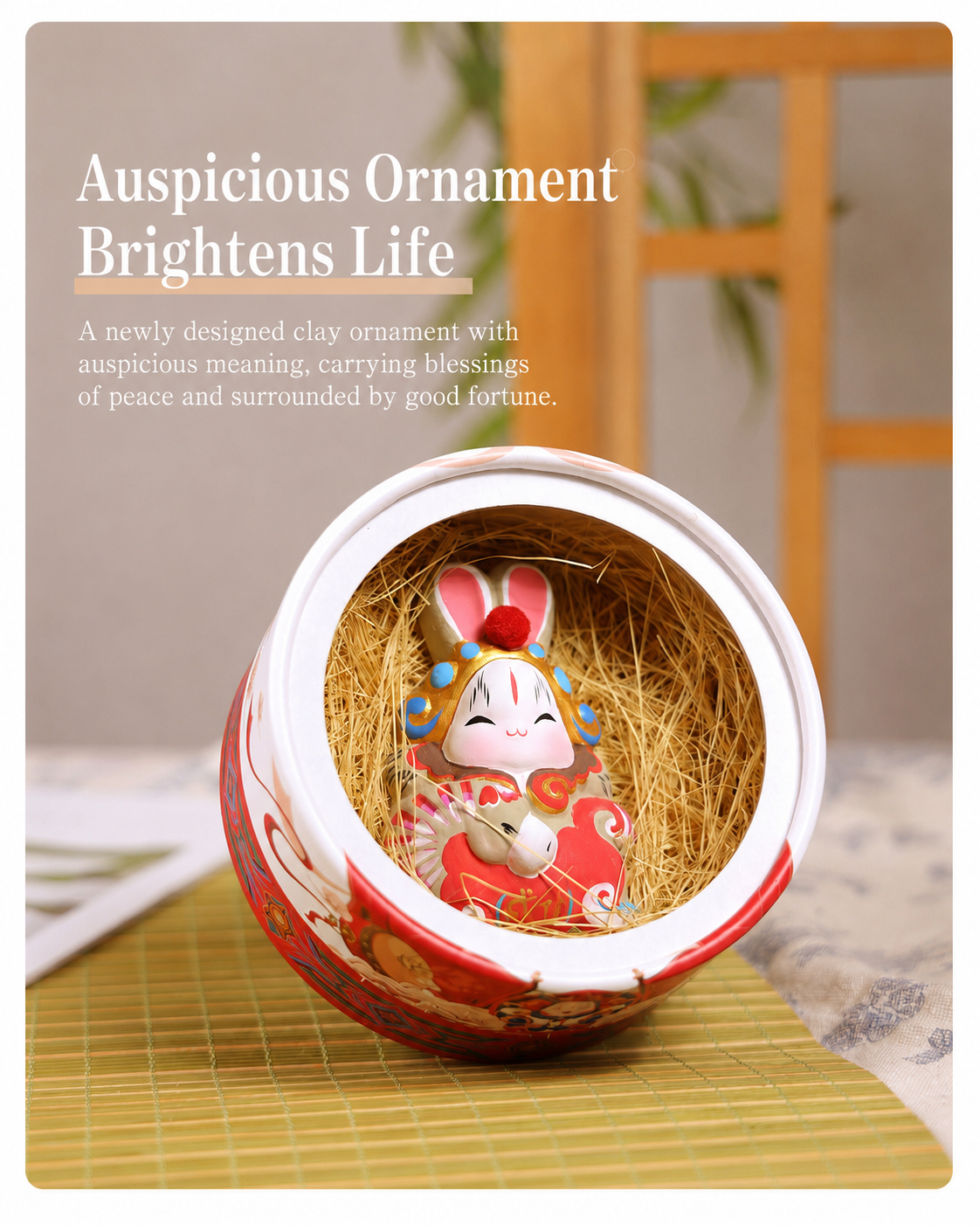 Lucky Tu'er Ye Zodiac Rabbit Lord Figurines