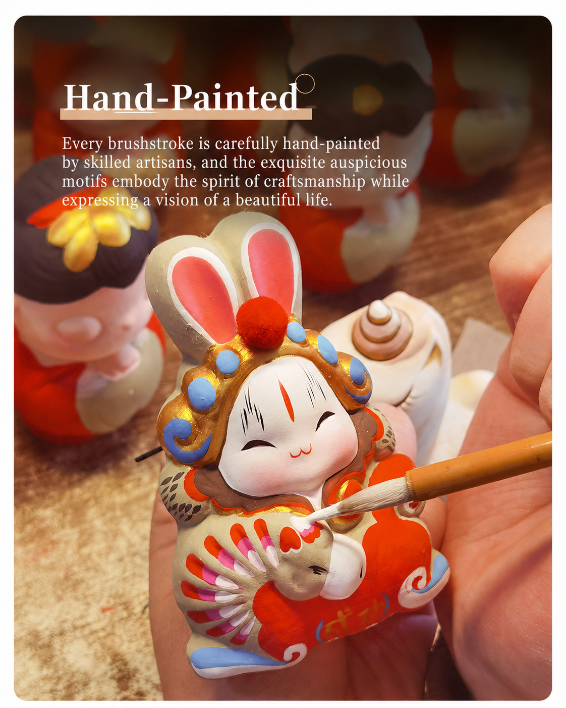 Lucky Tu'er Ye Zodiac Rabbit Lord Figurines