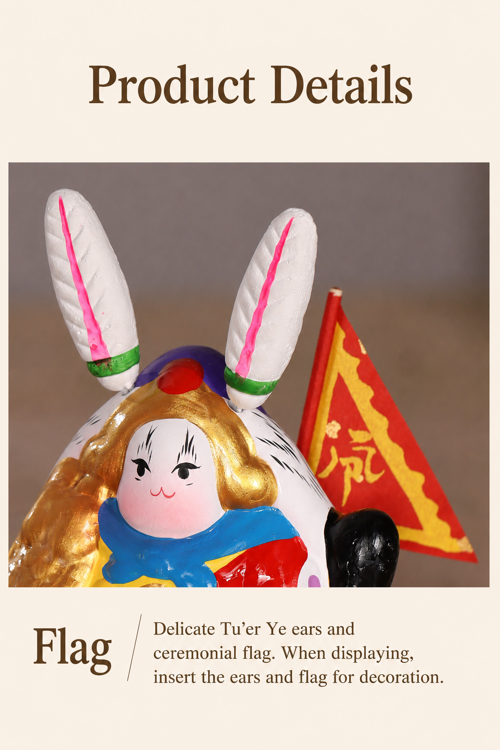 Old Beijing Tu'er Ye Rabbit Lord Figurines