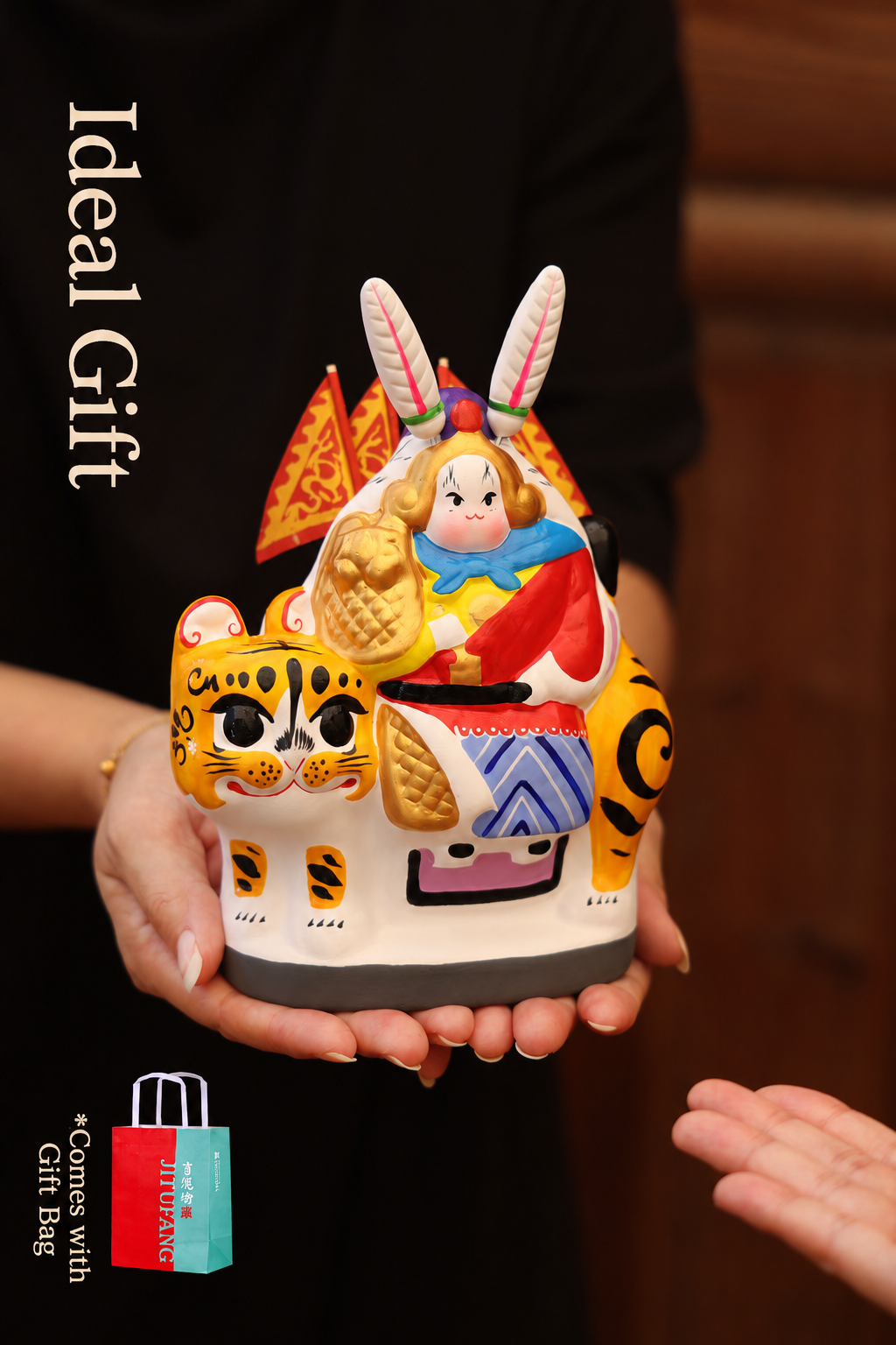 Old Beijing Tu'er Ye Rabbit Lord Figurines