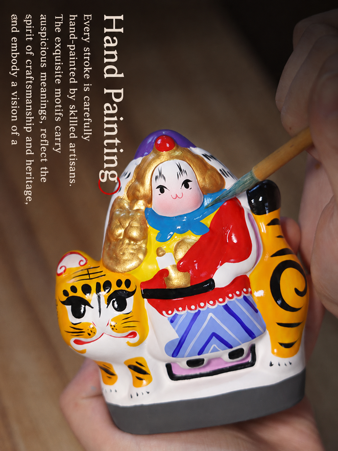 Old Beijing Tu'er Ye Rabbit Lord Figurines
