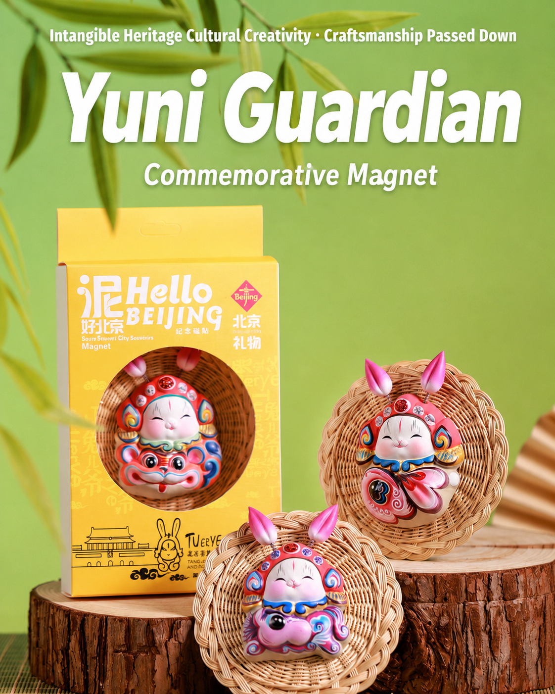 Royal Clay Guardian Rabbit Lord Zodiac Magnets