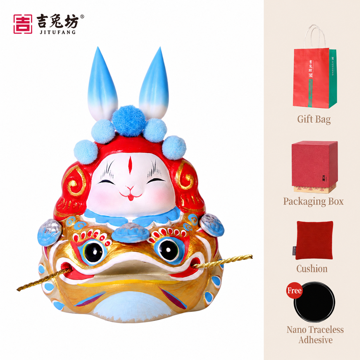 Golden Toad Wealth Tu'er Ye Rabbit Lord