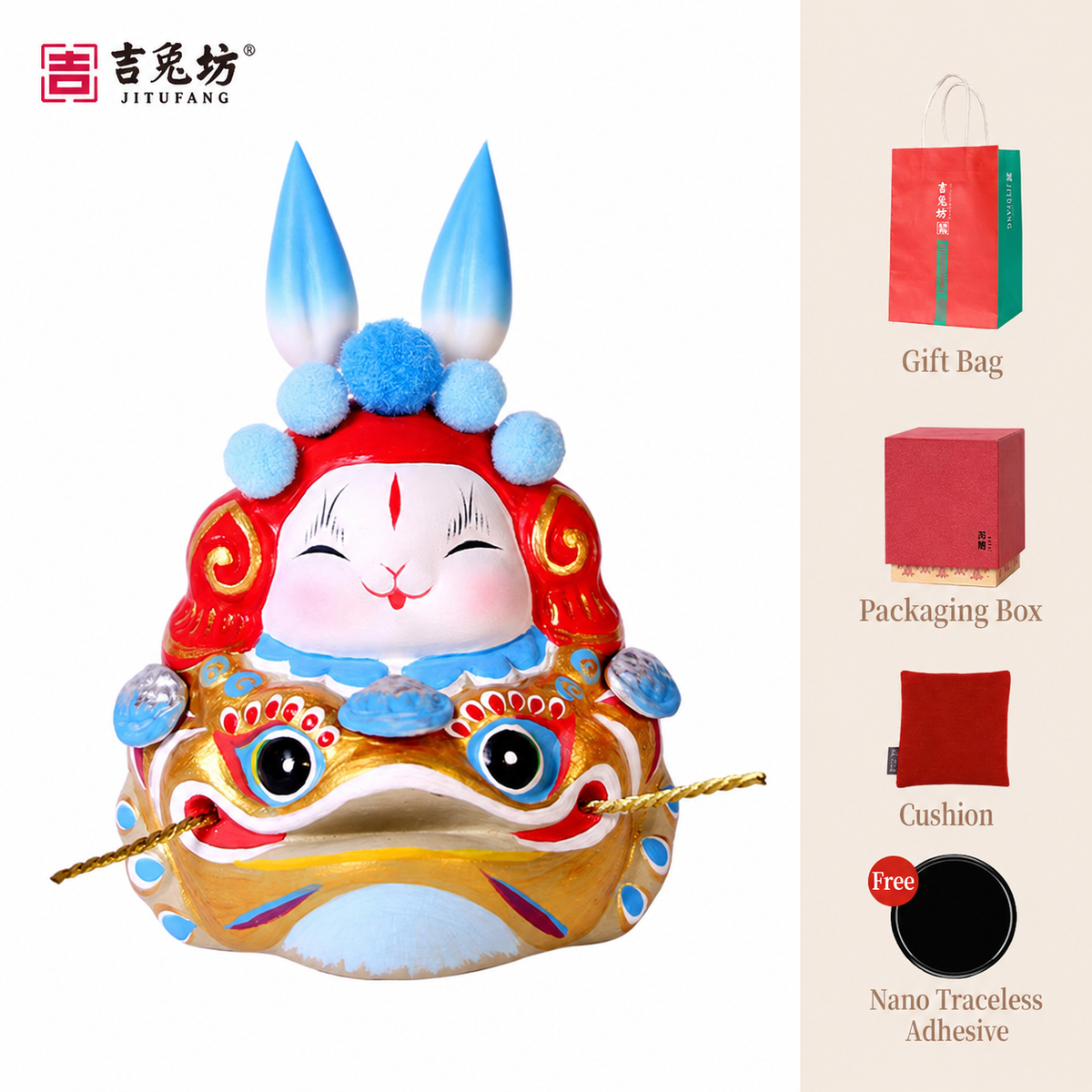 Golden Toad Wealth Tu'er Ye Rabbit Lord