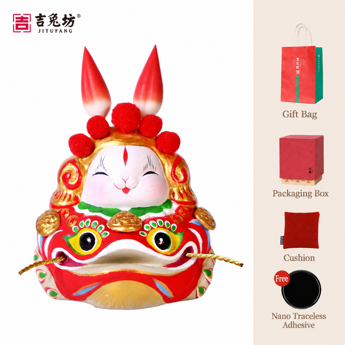 Golden Toad Wealth Tu'er Ye Rabbit Lord