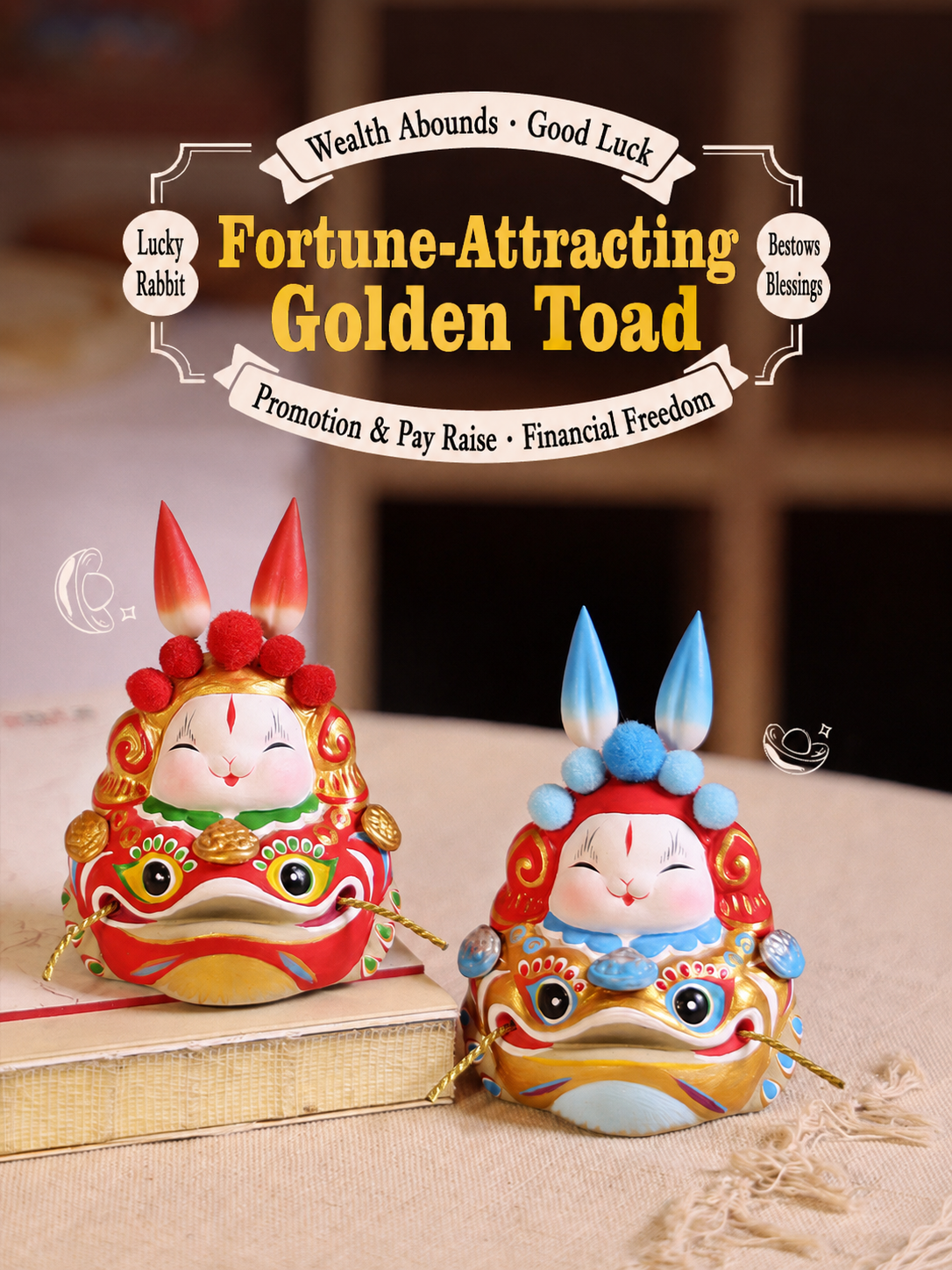 Golden Toad Wealth Tu'er Ye Rabbit Lord