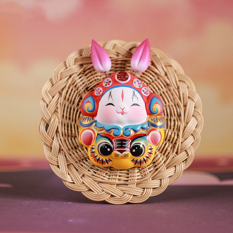 Royal Clay Guardian Rabbit Lord Zodiac Magnets
