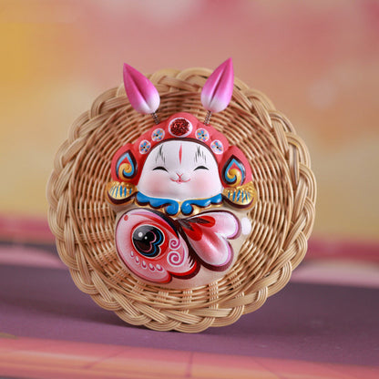 Royal Clay Guardian Rabbit Lord Zodiac Magnets