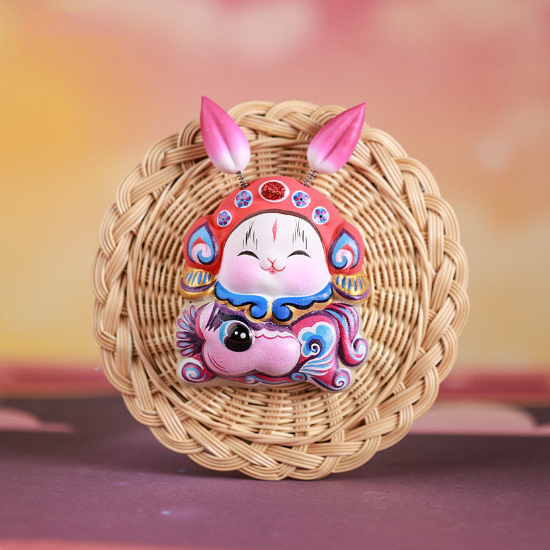 Royal Clay Guardian Rabbit Lord Zodiac Magnets