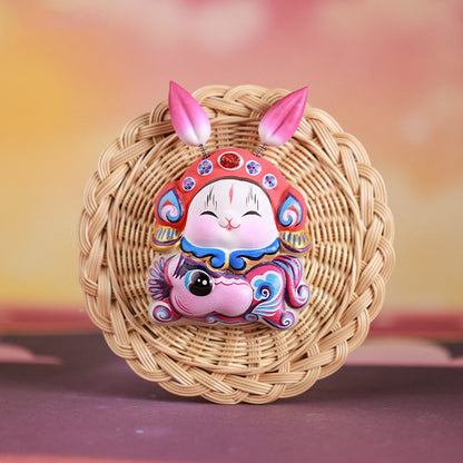 Royal Clay Guardian Rabbit Lord Zodiac Magnets