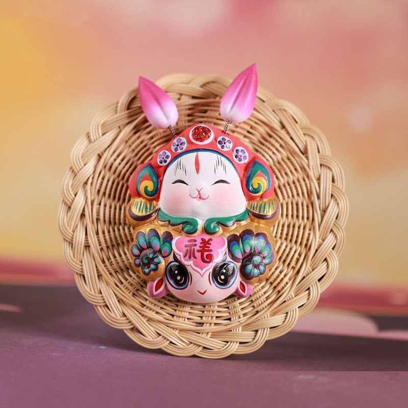 Royal Clay Guardian Rabbit Lord Zodiac Magnets