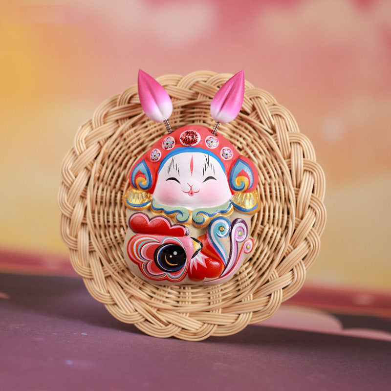 Royal Clay Guardian Rabbit Lord Zodiac Magnets