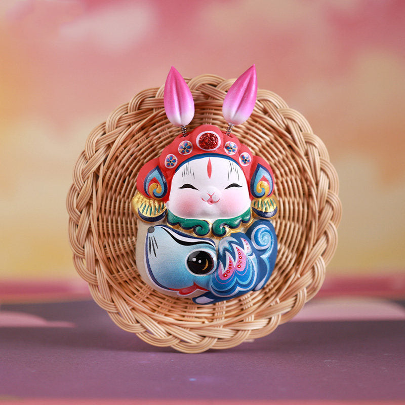 Royal Clay Guardian Rabbit Lord Zodiac Magnets