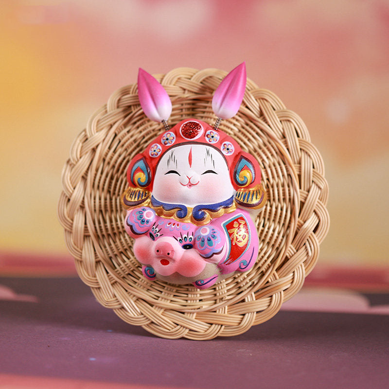 Royal Clay Guardian Rabbit Lord Zodiac Magnets