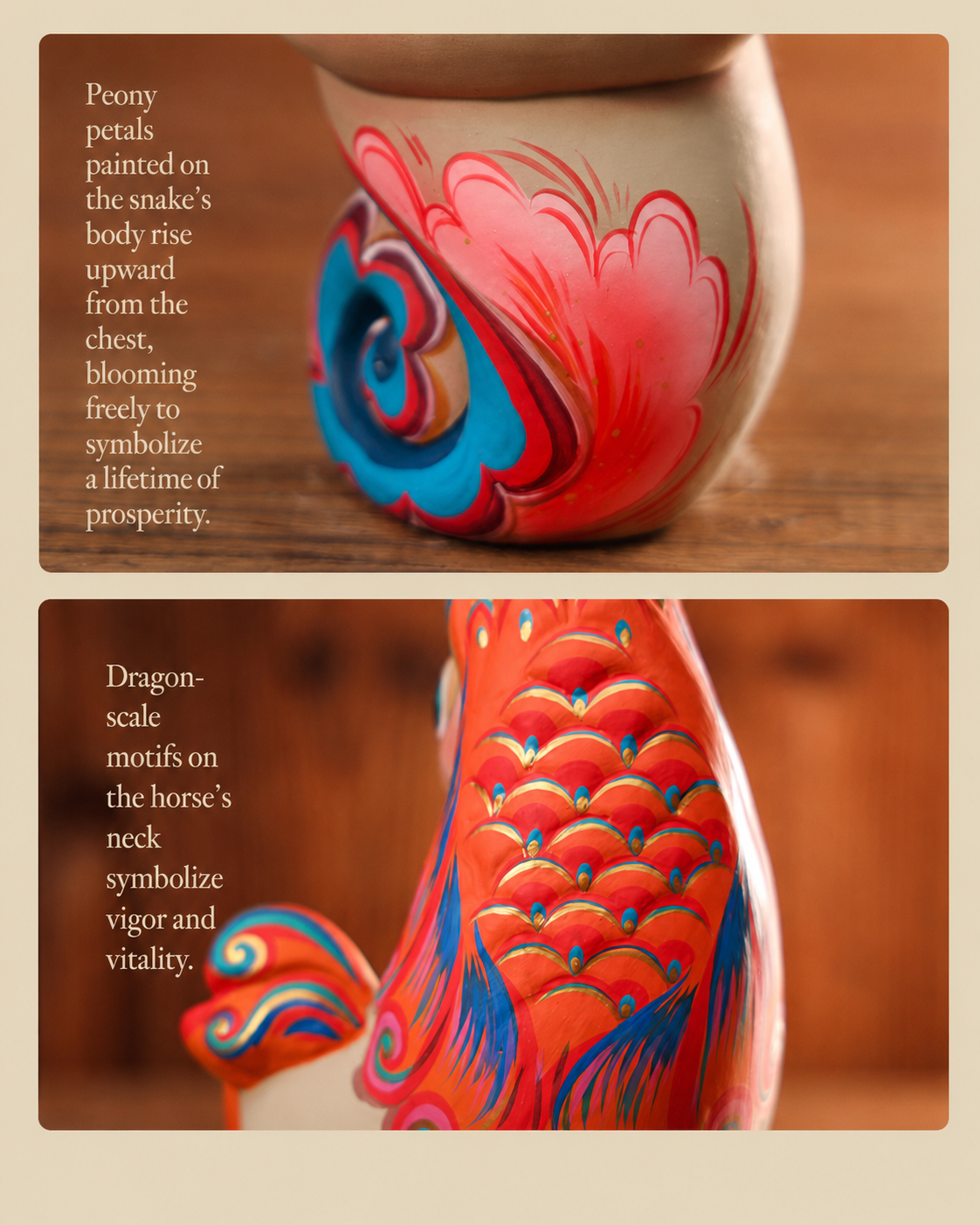Auspicious Painted Zodiac Sculptures