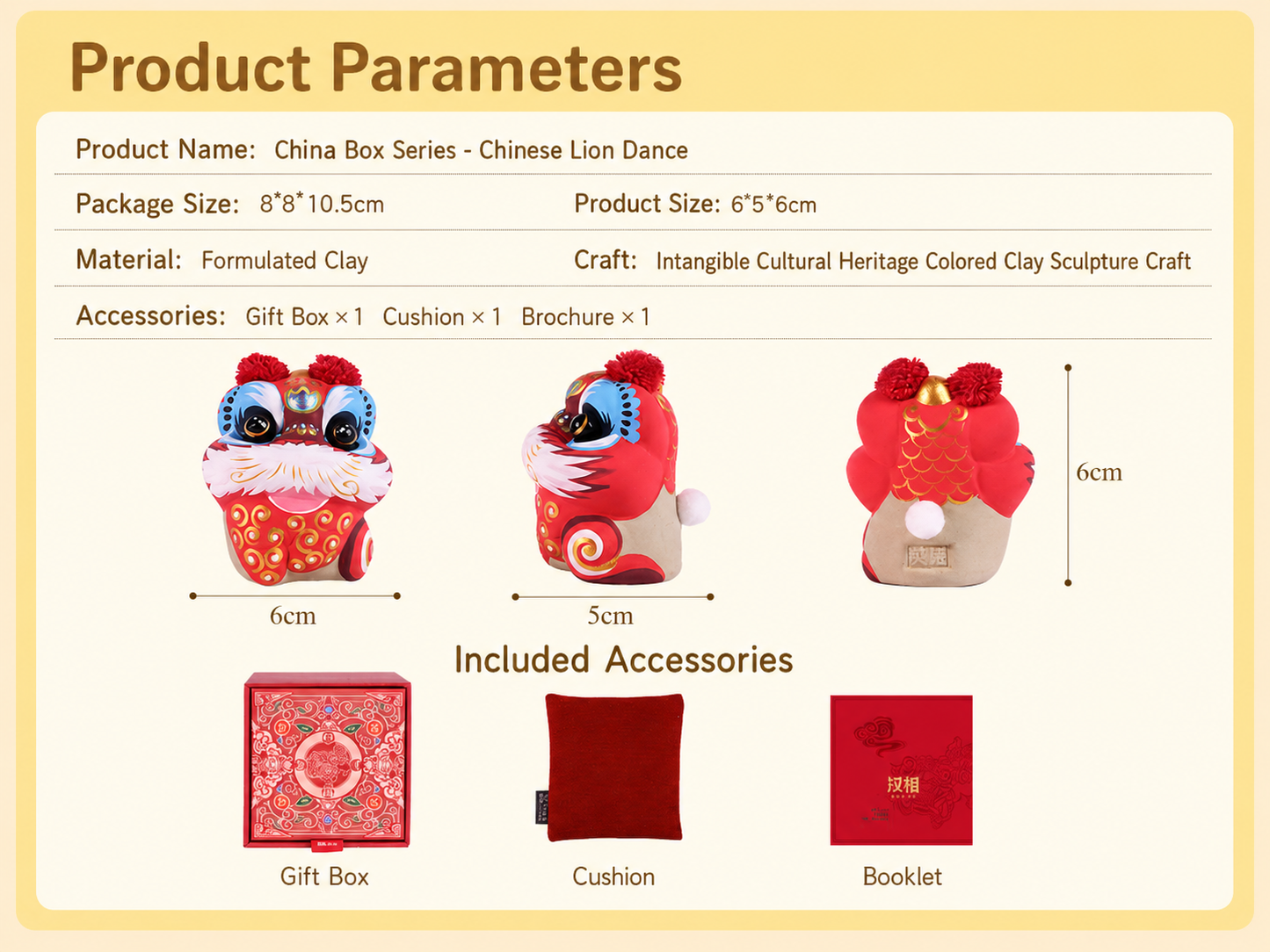 China Chic Loong Lion Figurines detail image 2