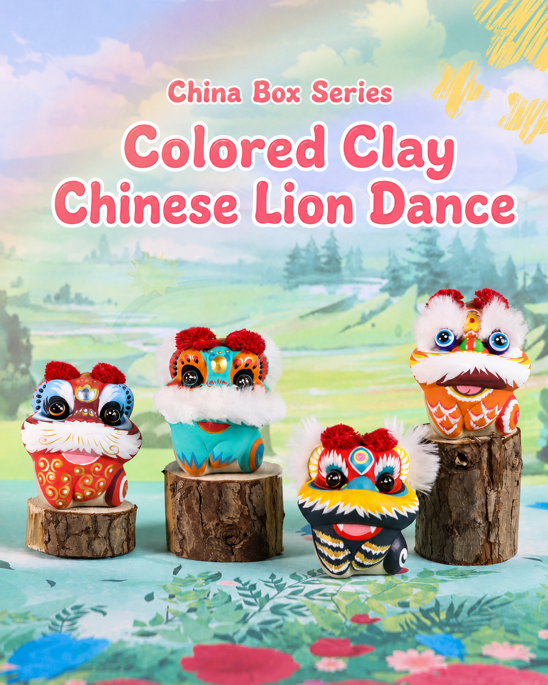 China Chic Loong Lion Figurines main image 1