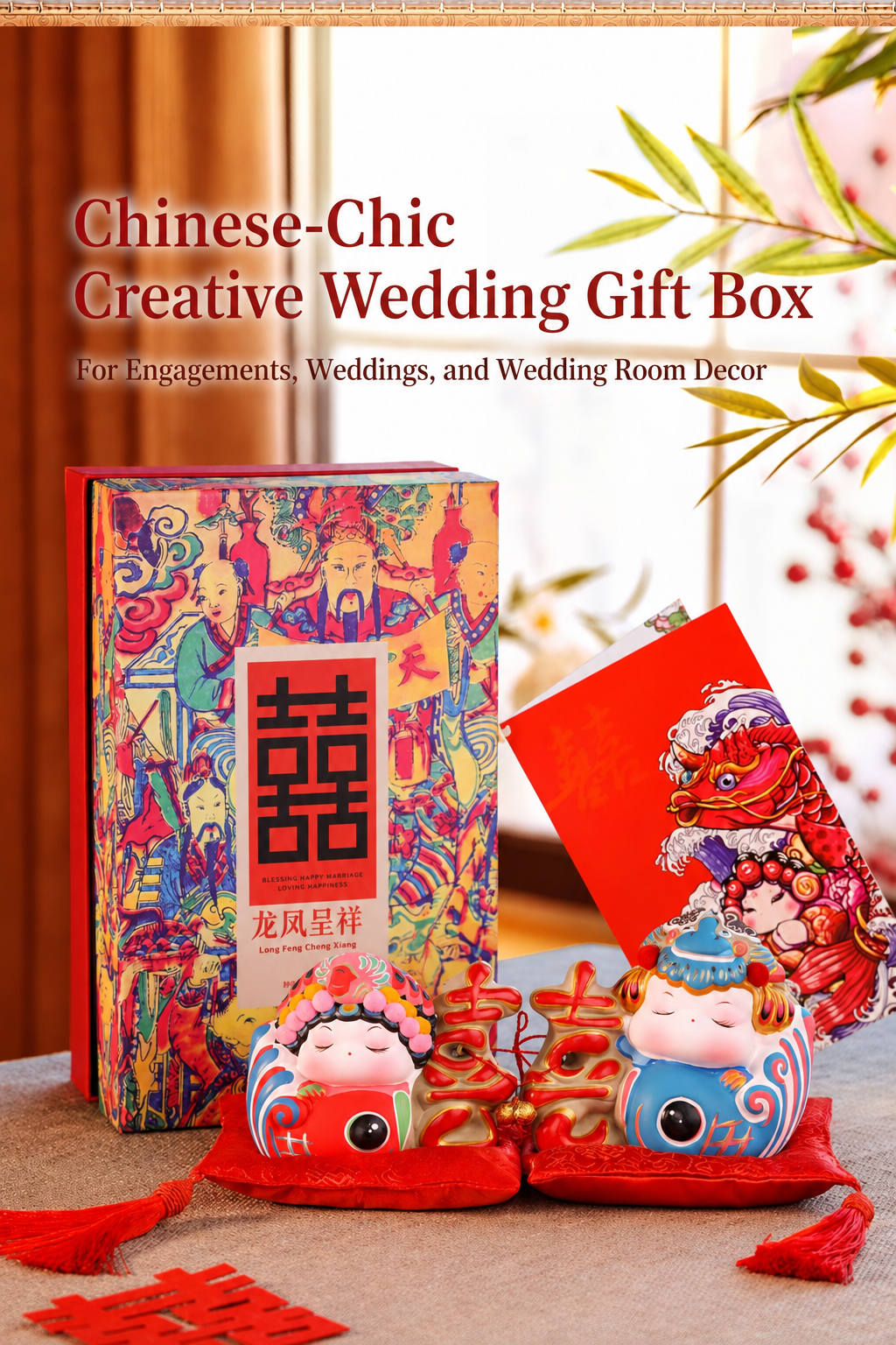 Dragon and Phoenix Wedding Gift Box detail image 8