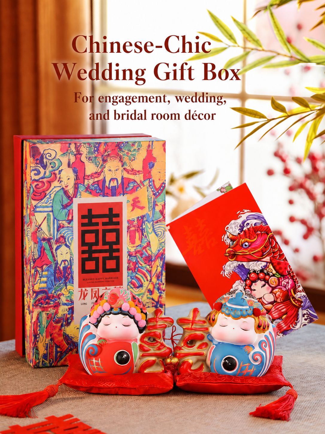 Dragon and Phoenix Wedding Gift Box main image 4