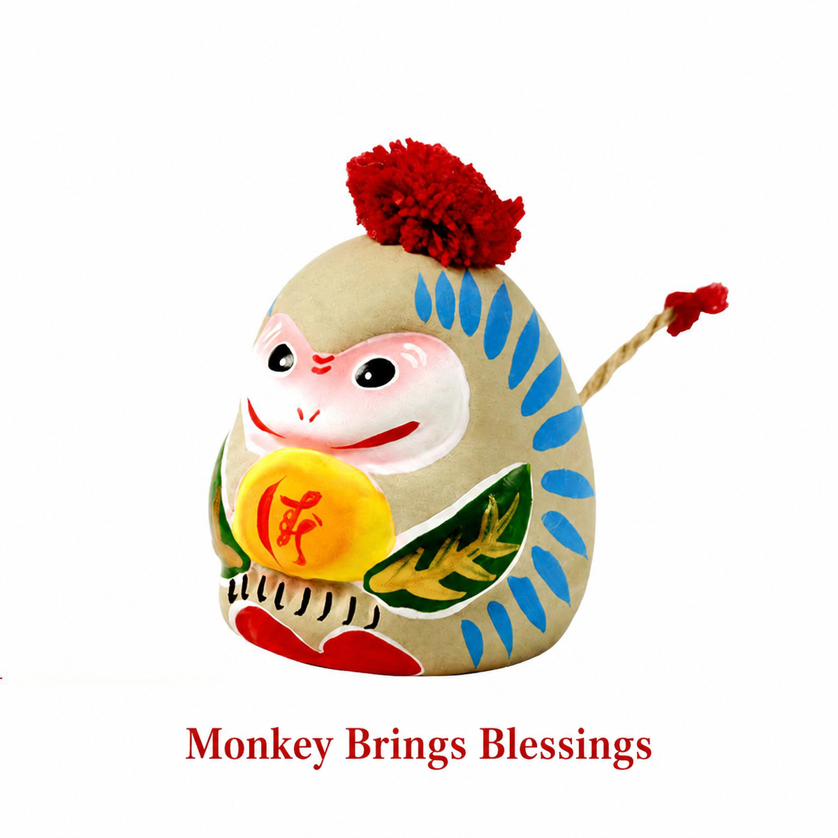 Exquisite Zodiac Clay Figurines - Monkey