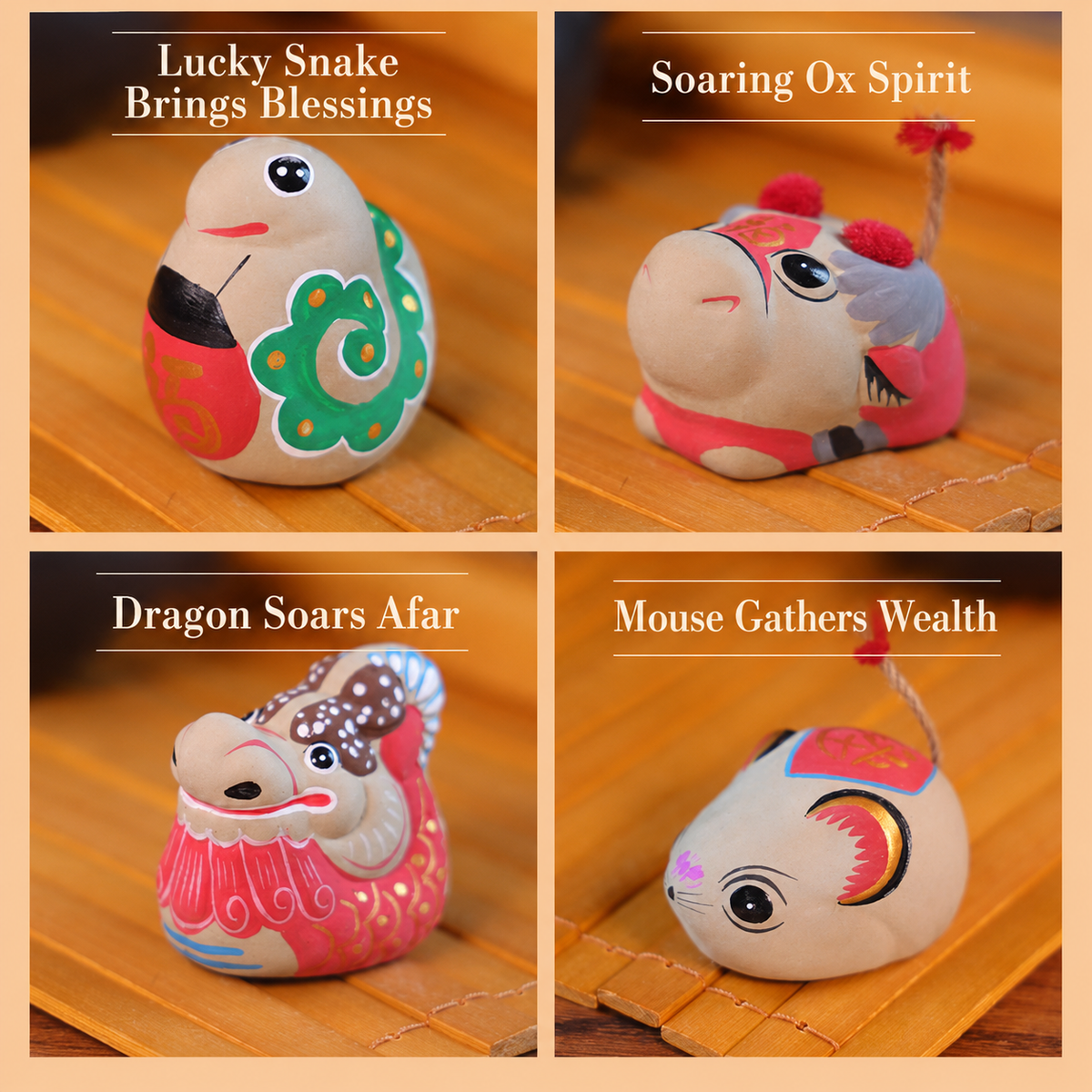 Exquisite Zodiac Clay Figurines