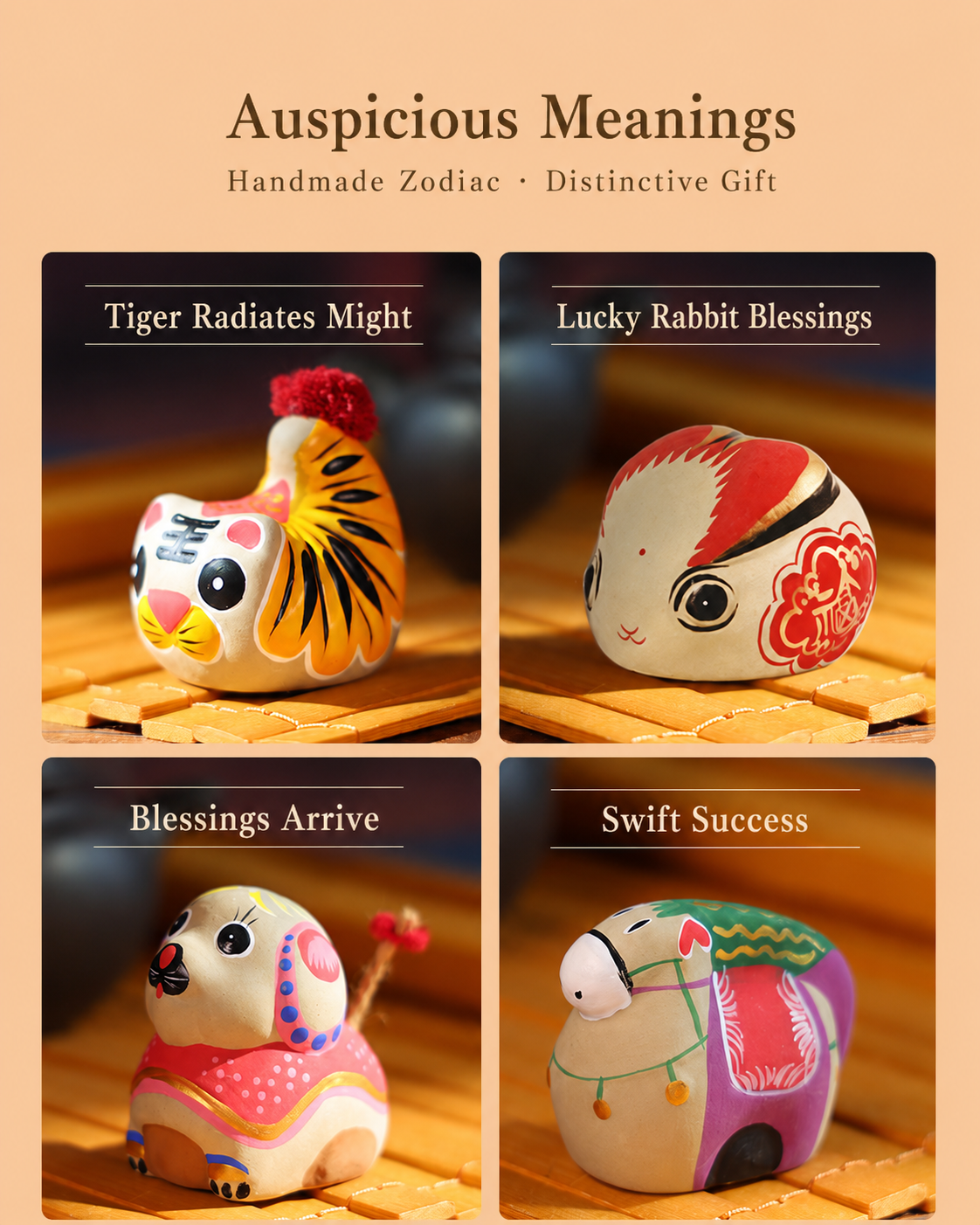 Exquisite Zodiac Clay Figurines