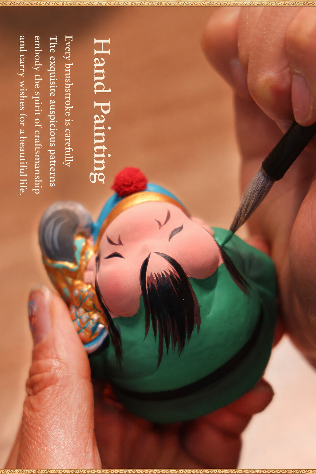 Guan Yu Temple Guardian Figurine detail image 10