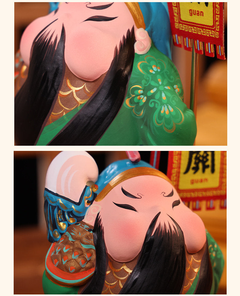 Guan Yu Temple Guardian Figurine detail image 12