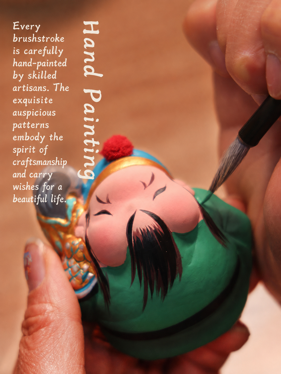 Guan Yu Temple Guardian Figurine main image 4