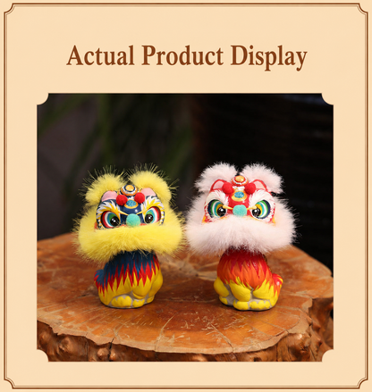 Hand-Painted Lion Dance Bobble Figurine detail image 12