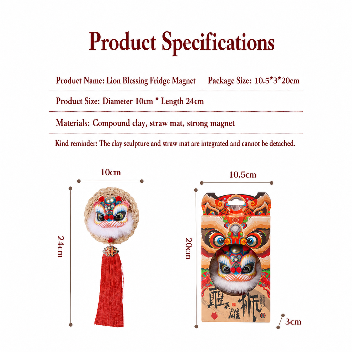 Hero Lion Refrigerator Magnet Set detail image 8