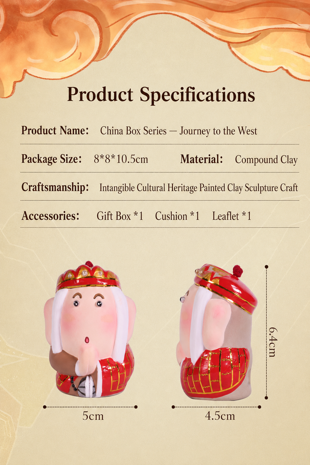 Journey to the West Clay Figurine Set detail image 10