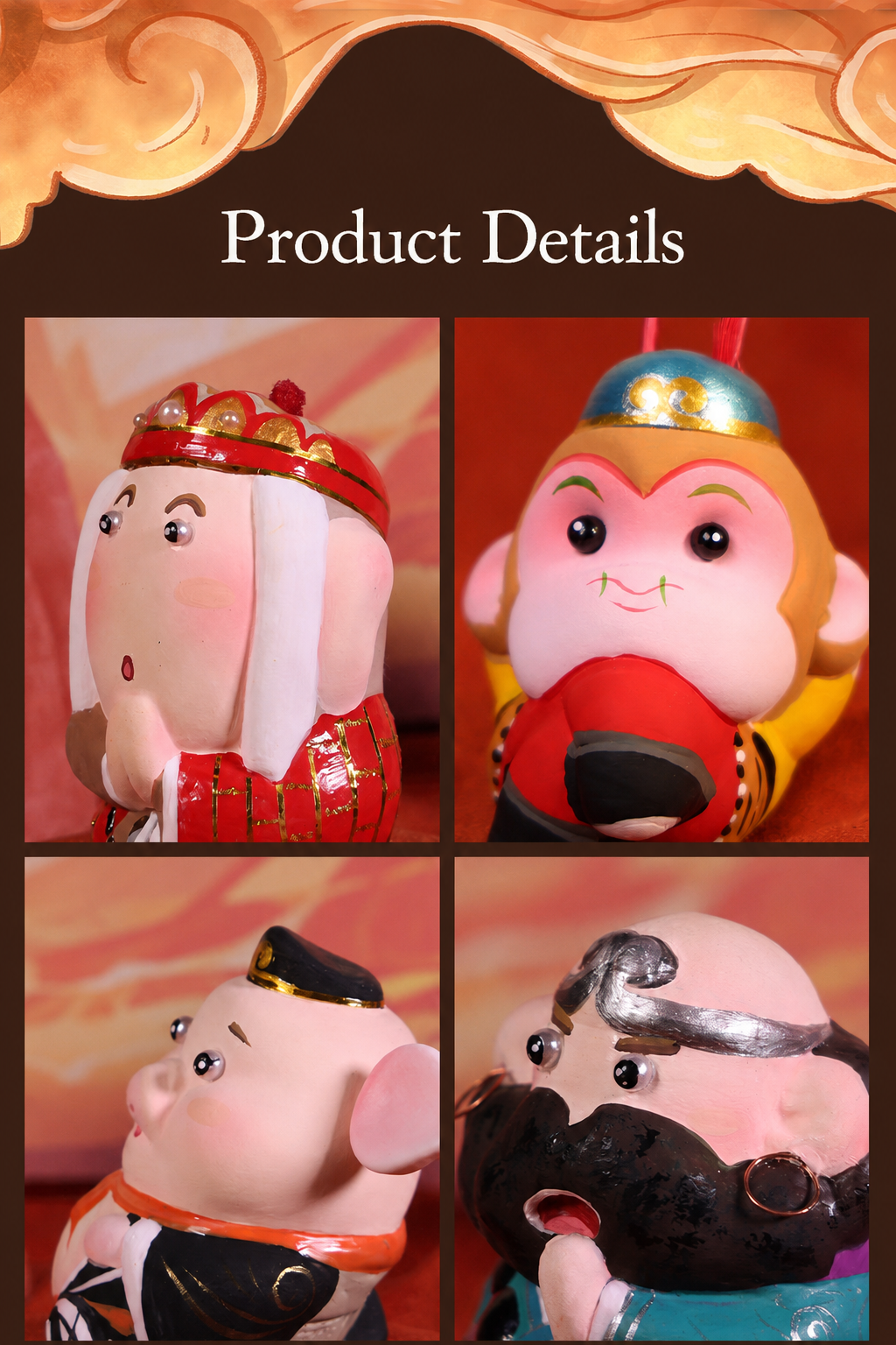 Journey to the West Clay Figurine Set detail image 11