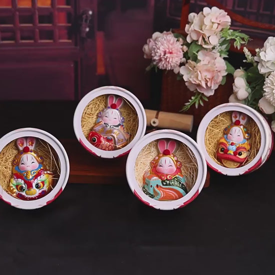 Lucky Tu'er Ye Zodiac Rabbit Lord Figurines