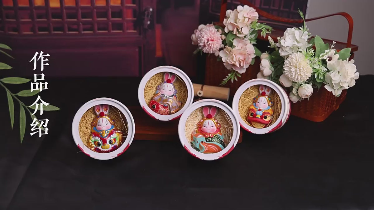 Lucky Tu'er Ye Zodiac Rabbit Lord Figurines