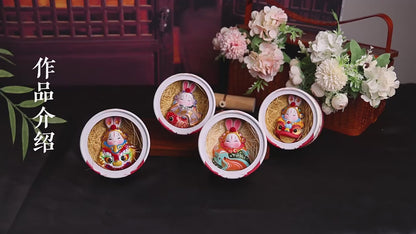 Lucky Tu'er Ye Zodiac Rabbit Lord Figurines