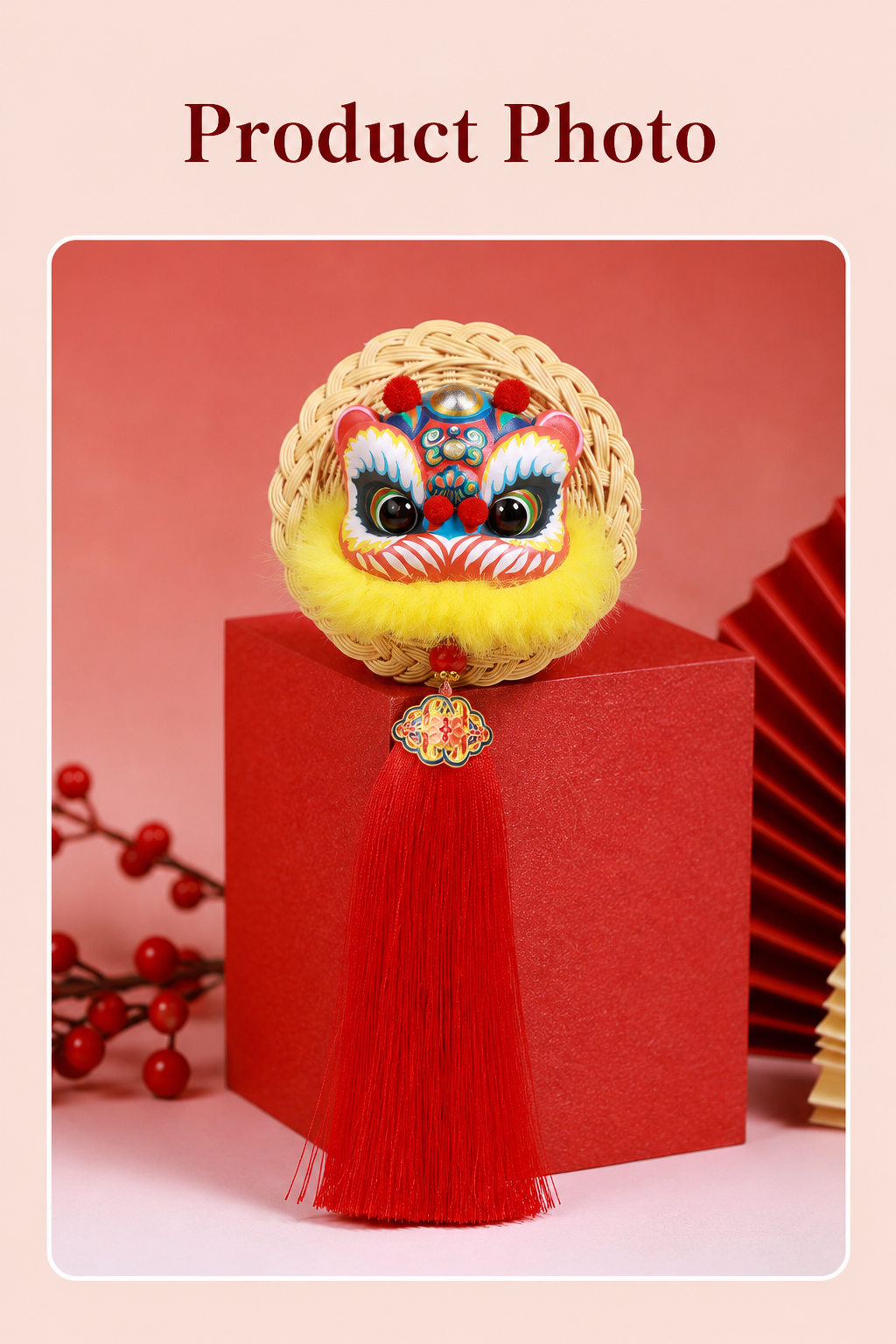 Prosperity Lion Dance Tassel Magnet detail image 2