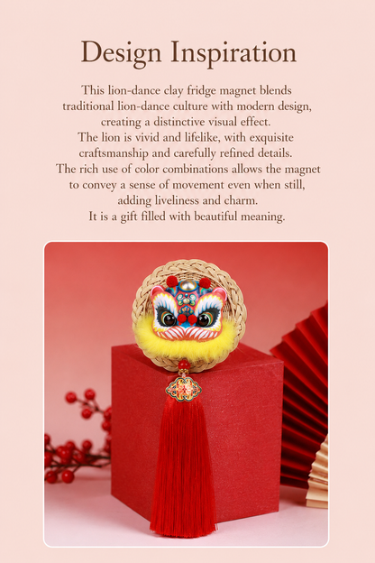 Prosperity Lion Dance Tassel Magnet detail image 4