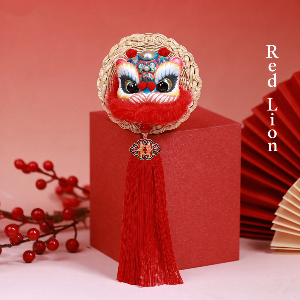 Prosperity Lion Dance Tassel Magnet sku image 2