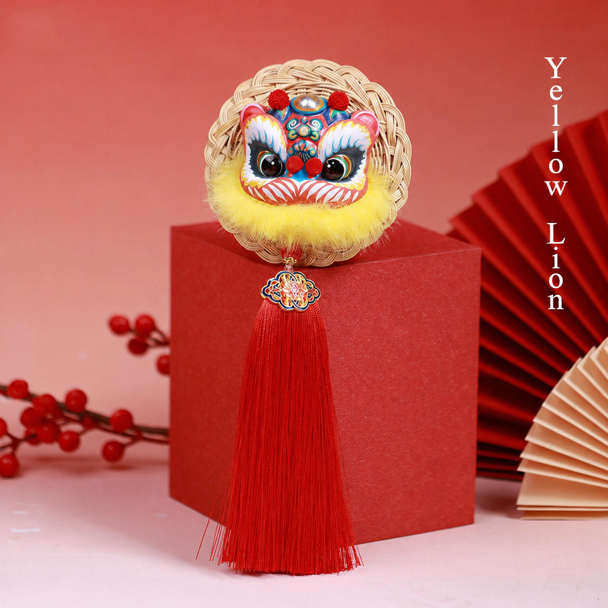 Prosperity Lion Dance Tassel Magnet sku image 3