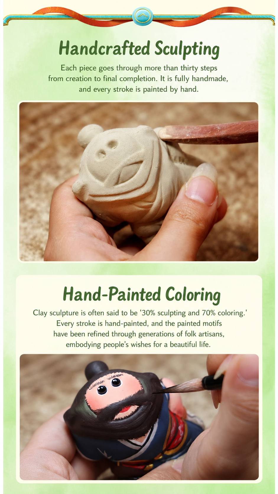 Three Kingdoms Clay Figurine Set detail image 2
