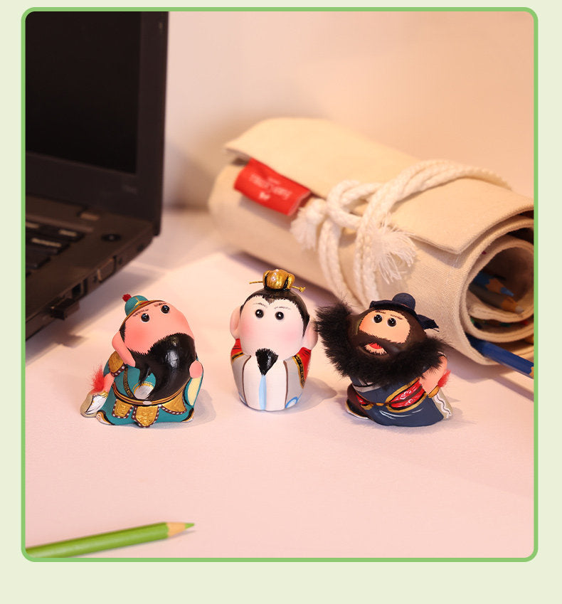 Three Kingdoms Clay Figurine Set detail image 10