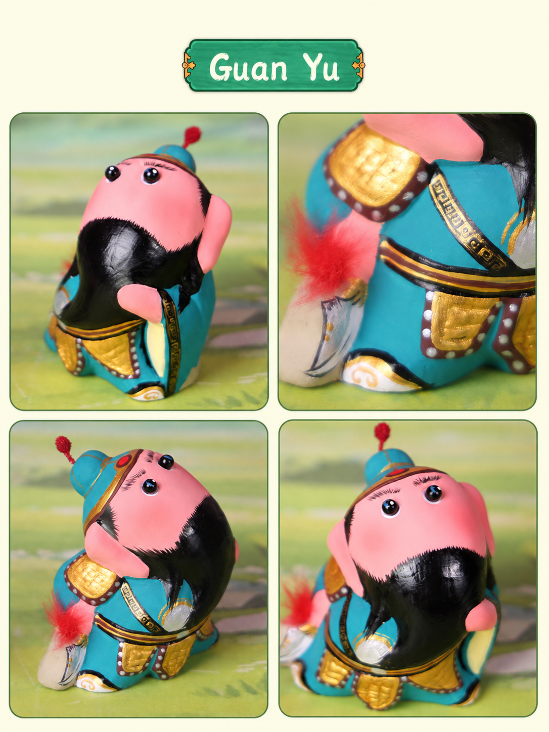 Three Kingdoms Clay Figurine Set main image 1